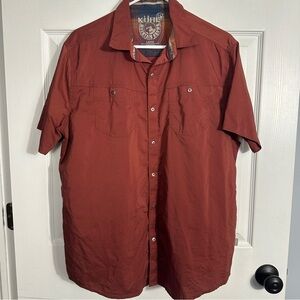 Kuhl Men's Rust Button Down Shirt